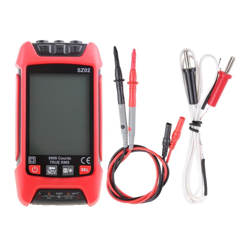 Digital Multimeter Voltage Current Resistance Tester with Flashlight NCV for Measuirng AC/for DC Voltage Current Frequen