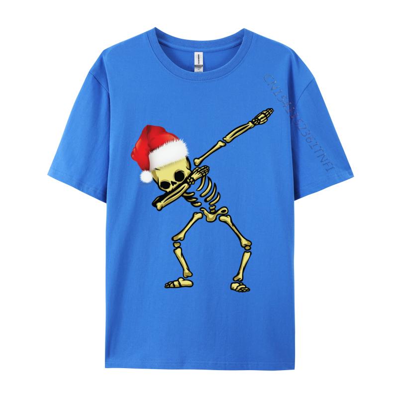 Skull Dab Dabbing Dance Funny Christmas Human Skull T-Shirts T Shirt For Autumn Cotton O Neck Streetwear T-Shirt Tshirt