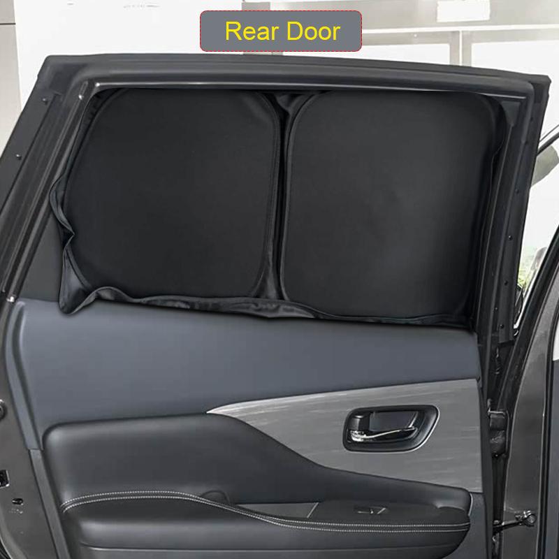 Car Black Window Privacy Sunshade For NISSAN MURANO Z52 2015-2024 Anti-UV Heat Insulation Protect Cover Interior Accessory