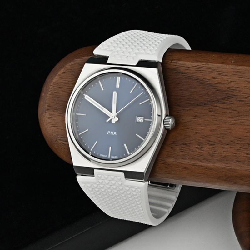 Pro hodinky Tissot PRX T137 FKM 11mm 12mm pánské dámské řemínek na hodinky z fluorokaučuku náramek s rychloupínací skládací sponou řemínek na zápěstí