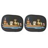 2Pcs Car Window Sun Shades Privacy Protection Cute Animals Patterns Privacy Curtain Sun Shield Protector for Children