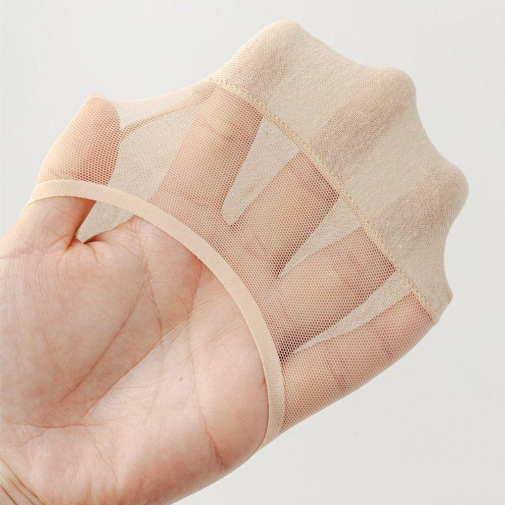 Tunna Osynliga Skålar Anti-halk Isilke Strumpor Mode Dam Skålar Sommar