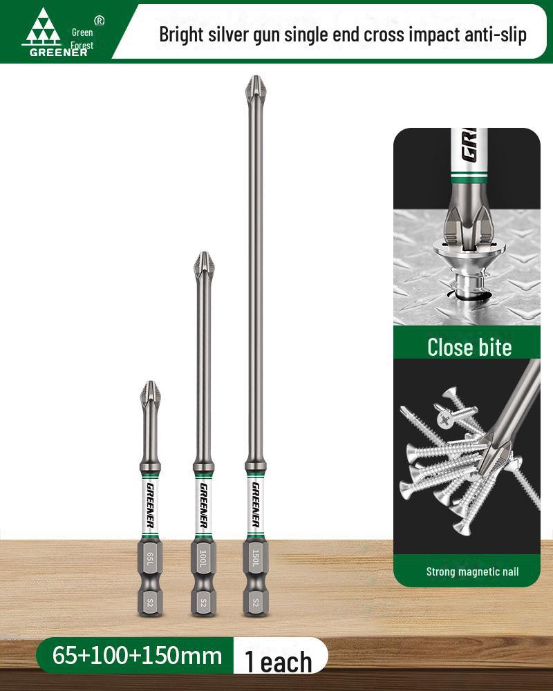 Green Forest Magnetic Non-slip Electric Screwdriver & Flashlight Drill Set