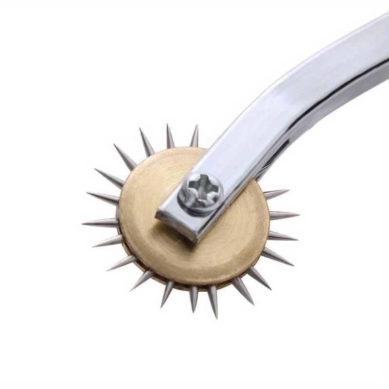 1PC New Useful Stainless Steel Leather Paper Overstitch Wheel Gear Roulette Spacer Sewing Tool Scriber