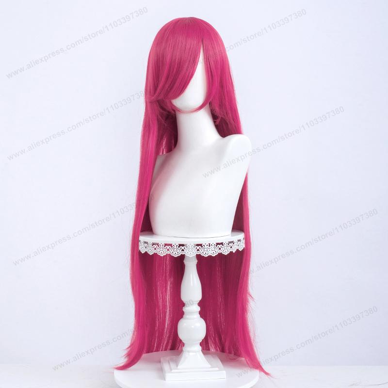 Anime 100Cm Long Staight Cosplay Synthetic Wig Black White Red Pink Brown Gold Blue Women Heat Resistant Hair High Quality Wigs