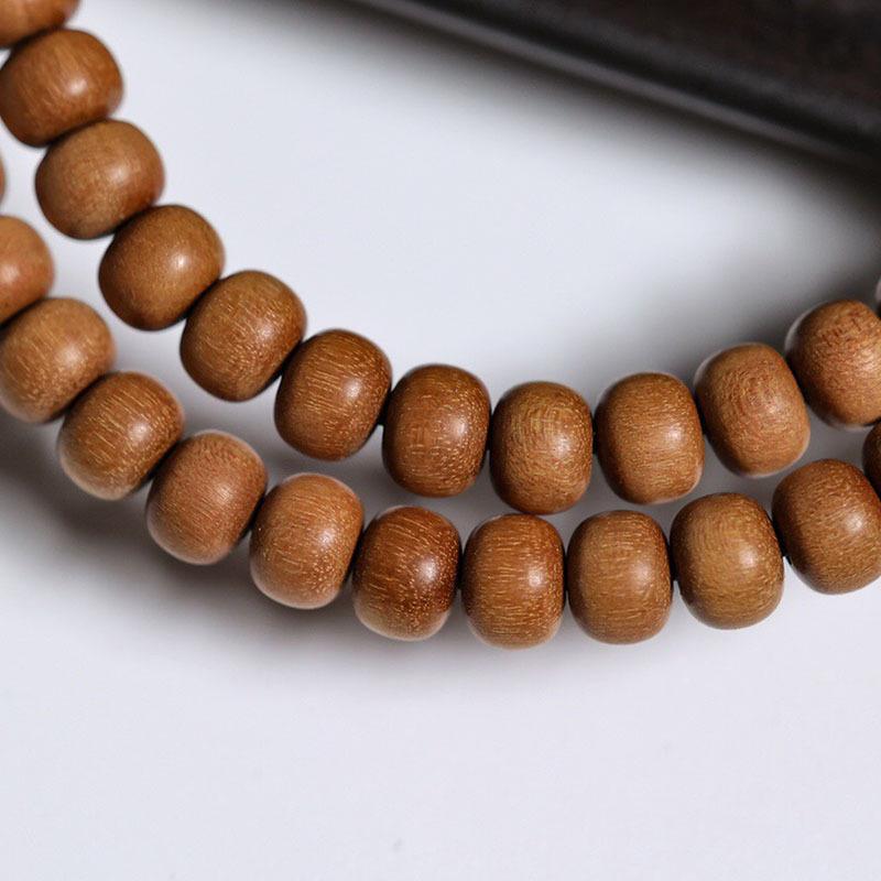 Vintage Sandalwood Bead Bracelet for Men and Women - Retro Style Prayer Chain