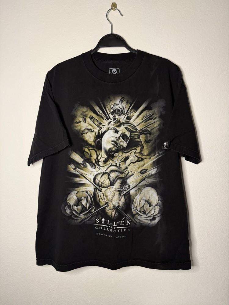 Sullen Art Collective Shirt Dominick Taylor “Arrow to the Heart Art” Sz XL Unisex T-Shirt