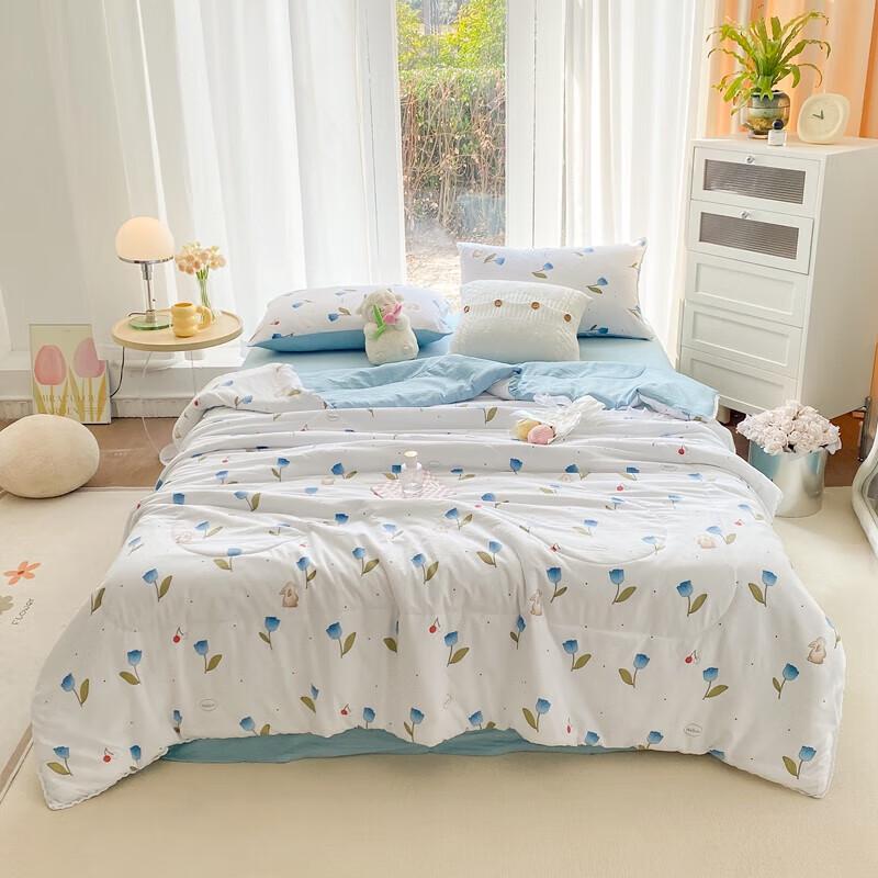 

Grace Floral Printed Washed Cotton Quilt