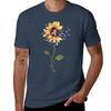 Testicular Cancer Awareness Sunflowers Tshirt Casual Lightweight Short Sleeve Top