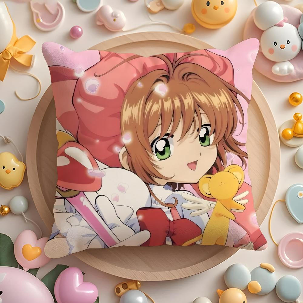 

C-Cardcaptor SakuraS Cushion Cover Home & Car Multi-Scene Pillow Cover - Reversible, Soft & Durable for Daily Use 30X30cm