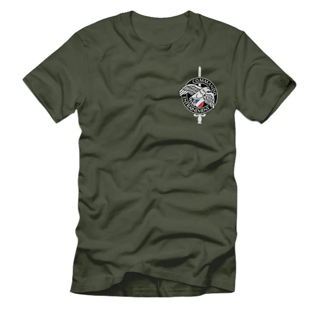 Abzeichen Commando Entrainement Französischer Kommando Lehrgang TShirt Cotton Short Sleeve ONeck Mens T Shirt New S3XL