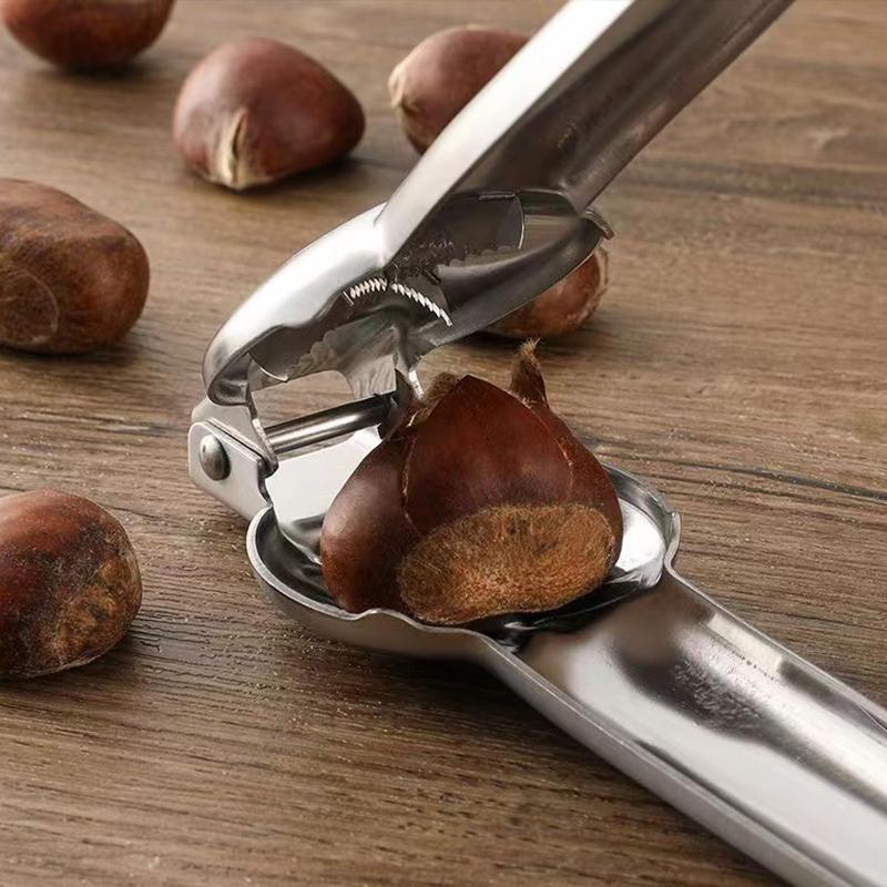2In1 Chestnut Opener Machine Chestnut Clip Walnut Pliers Sheath Cutter Nut Cracker Sheller Kitchen Tool Walnut Clip Accessories
