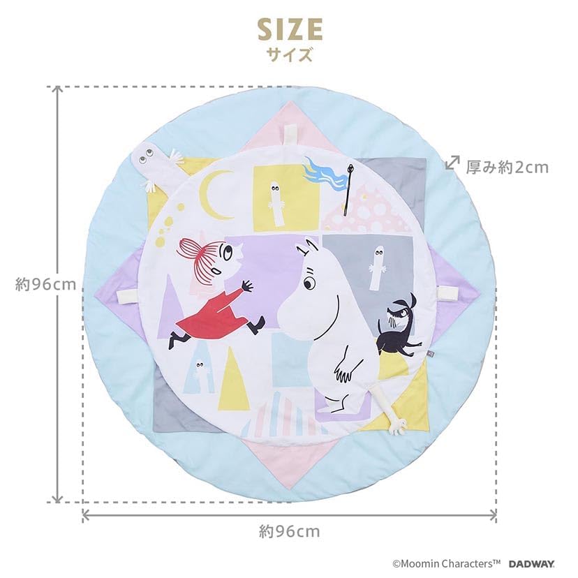 MOOMIN BABY Moomin Baby Playmat Dream Baby Round Toy Mounted Washable NZMB008260000 Moomin/Sweet
