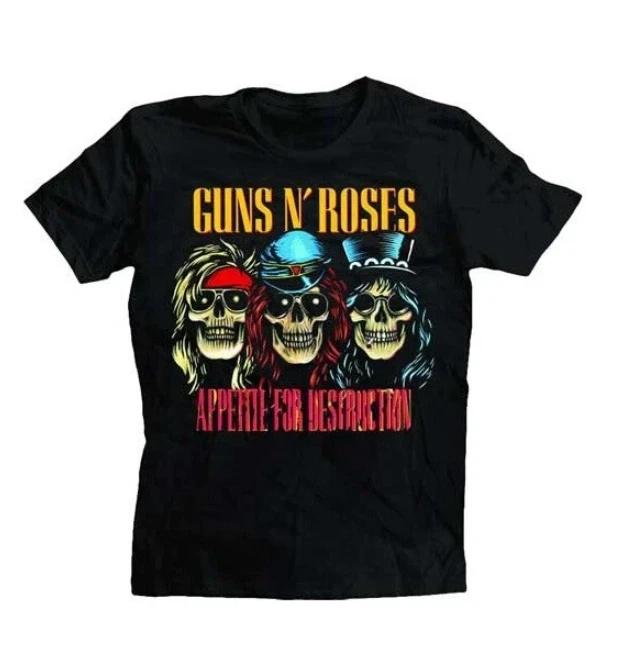 Guns N Roses Appetite for Destruction T-Shirt | Classic Rock Band Tee Size S-4xl S
