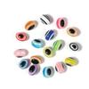 100Pcs/Bag Turkish Eye Beads 6x8mm 8x10mm Oval Shape Components For Jewelry Making Accessories