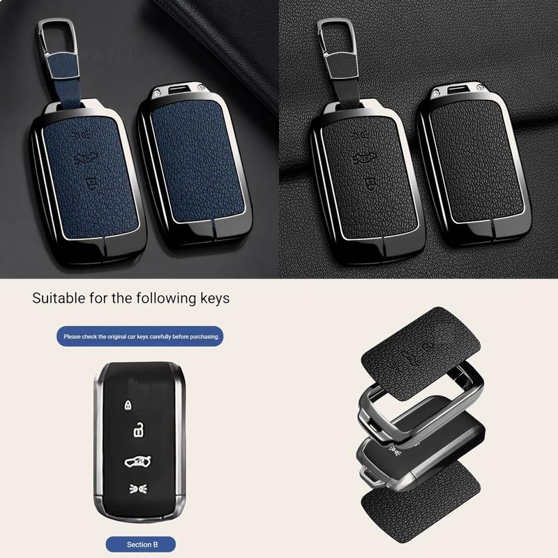 Suitable for Maserati Grecale GranTurismo MC20 2024 Zinc Alloy Car Key Case Leather Remote Control Protective Case
