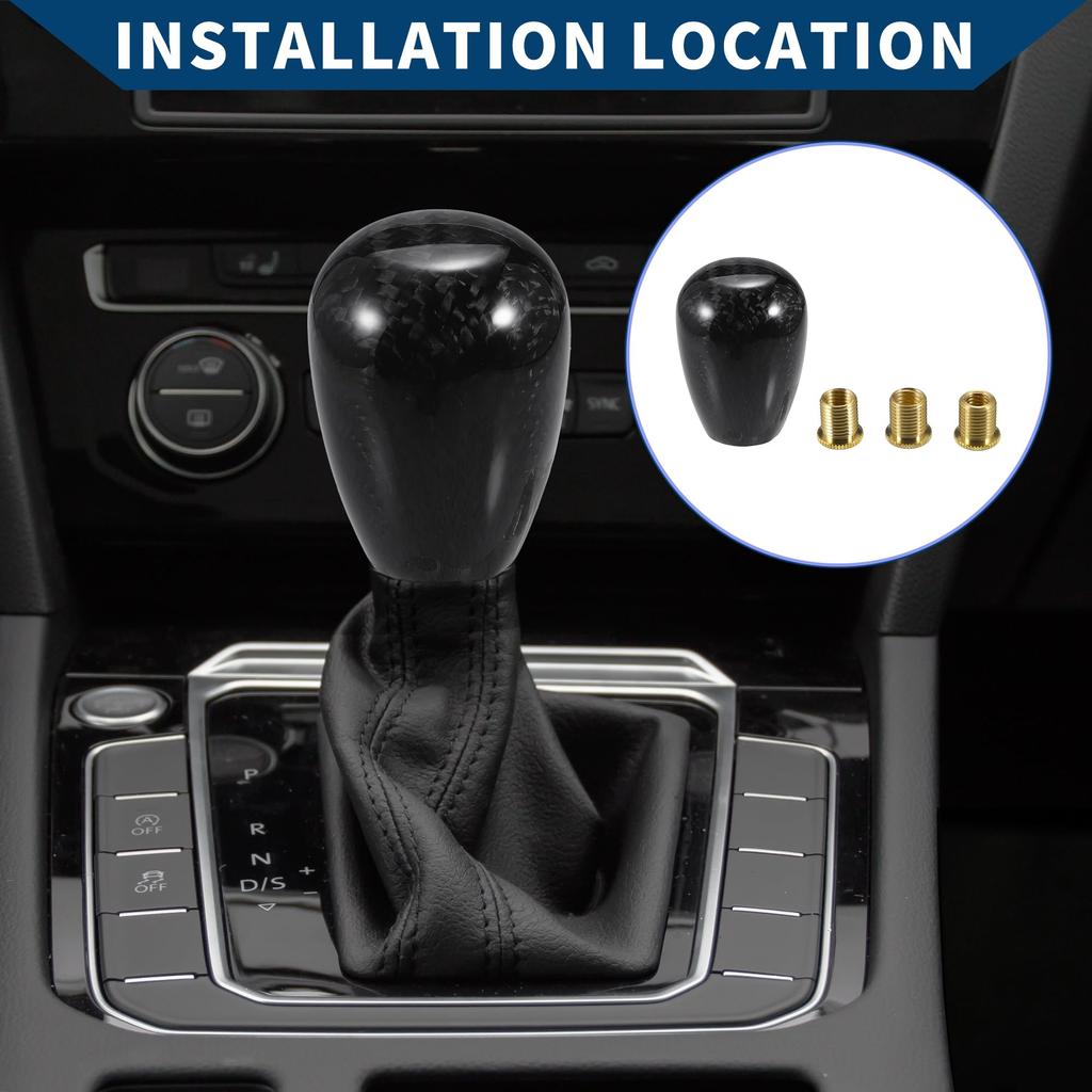 Hihaha Shift Knob with 3 Adapters / Front Gear Shift Knob for Automatic and