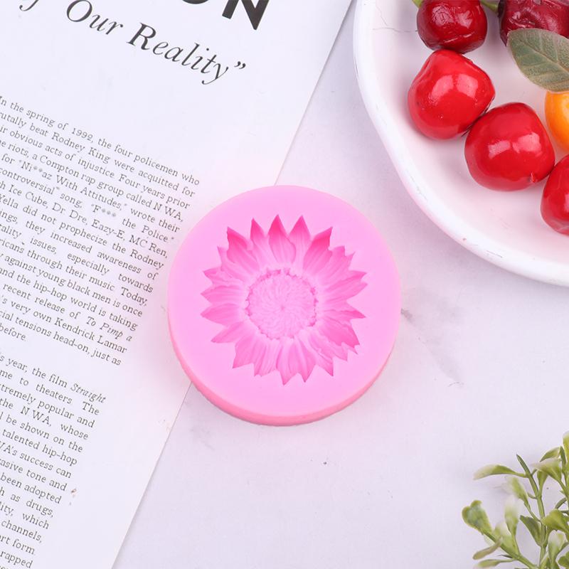 1Pc 3D Sunflower Silicone Mold Soap Gypsum Aromatherapy Diy Baking Tools Plaster Home Decor Clay Resin Art Crafts