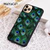 MaiYaCa Turquoise Stone Flora Peacock Feather Phone Case For iPhone 17 Air 16 pro max 15 14 plus 12 13 Cover coque