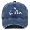 Washed Cotton Mama Heart Embroidery Caps Adjustable Outdoor Sunscreen Hats Baseball Cap  Gifts