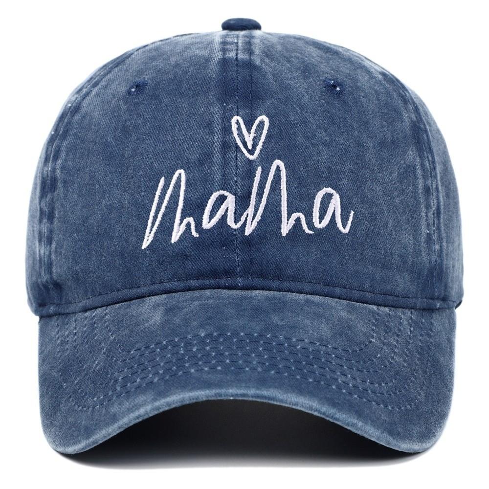 Washed Cotton Baseball Hats Adjustable Outdoor Sunscreen Hats Fashion Baseball Cap Gifts темно-синий