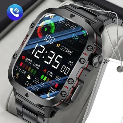 New Smart Watch 1.96 Inch Screen 420 MAh Bluetooth Call Voice Assistant Watch Sports Fitness Waterproof Smartwatch For Men