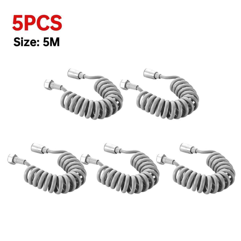 2/3/5M Flexible Spring Shower Head Hose Tube Plastic Water Toilet Bidet Sprayer Telephone Line Soft Hoses Bathroom Accessories