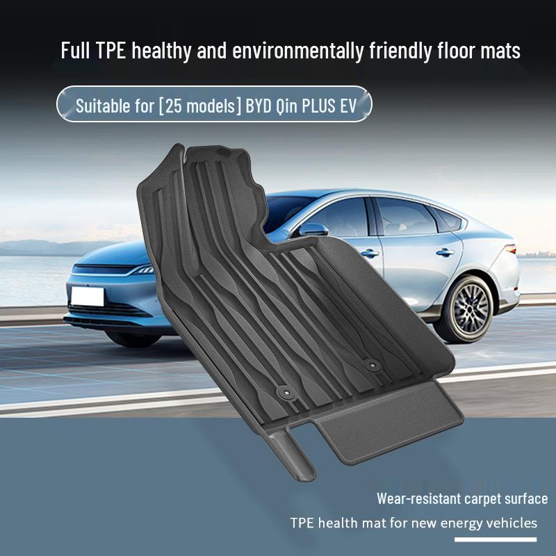 Eco-Friendly TPE Floor Mats & Trunk Liner for 2025 BYD Qin PLUS EV Cars