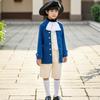Colonial Costume Theatrical Historical with Hat Layered Period Dressing Up Set for Kids,
