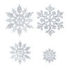 Yousheng 36 Pcs Christmas Snowflake Ornaments Glittered Snowflake Hanging Decoration for Christmas Indoor Winter Wonderland Decor