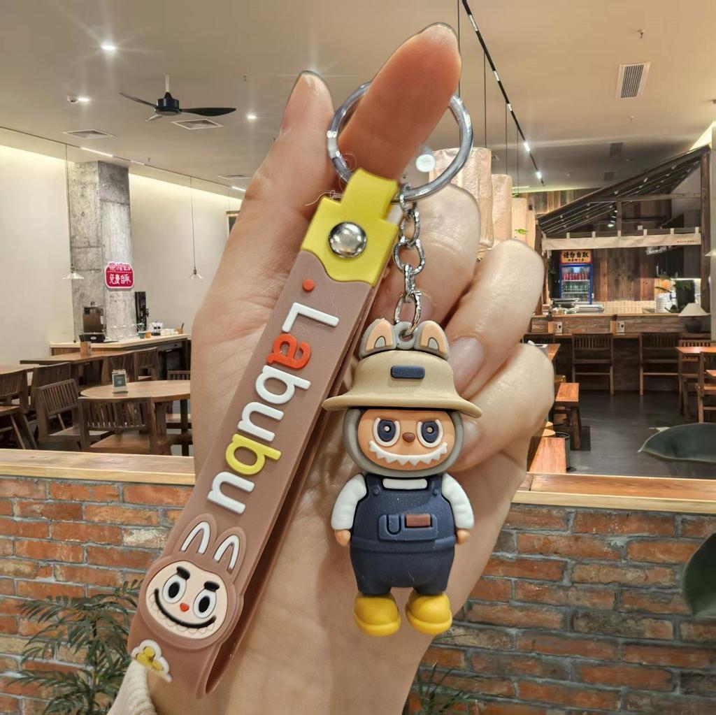 Cartoon Catwalk Labu Sheep Keychain Pendant Couple Small Gift Stall Gift Car Key
