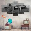 Modern 5 Pieces Interstellar Movie Astronaut Wall Art Canvas Painting Modular Prints Picture Poster Home Decor Living Room Frame