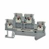 10Pcs PTTB1.5 Din Rail Terminal Block Double Layer Spring Wiring Conductor for Electrical Control Cabinet Installation