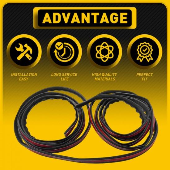 Rubber V-Shape Car Side Door Window Edge Moulding Trim Weatherstrip Seal Strip