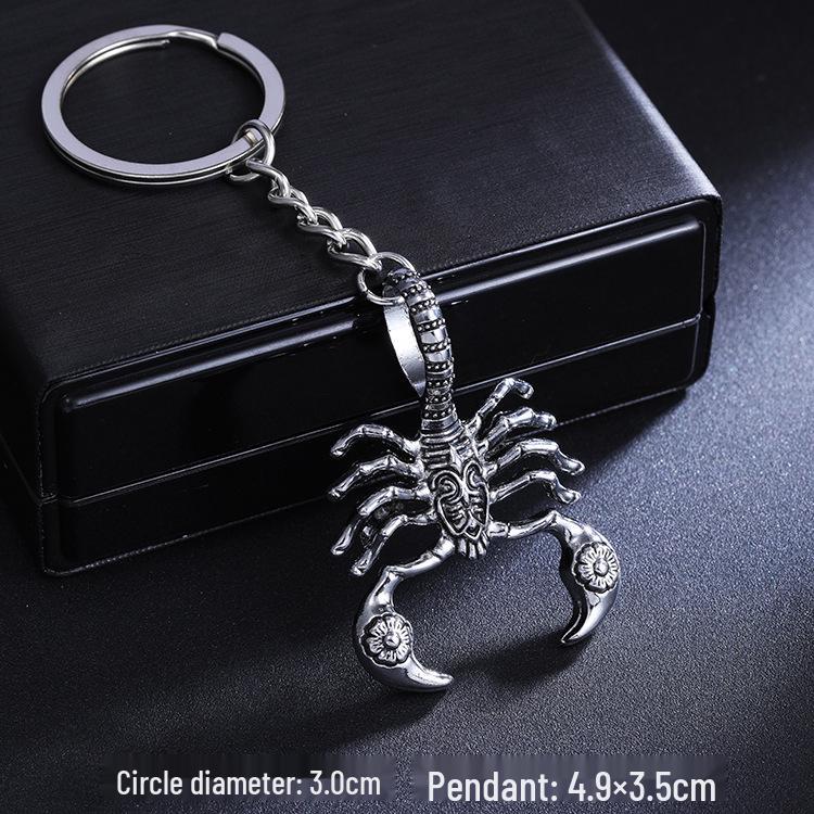 Retro Wolf & Eagle Keychain: Personalized Scorpion Bag Pendant Accessory