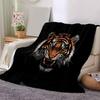 1pc Roaring Tiger Themed Blanket Cute Design for Room Decor, Soft Throw Blanket Perfect .K079