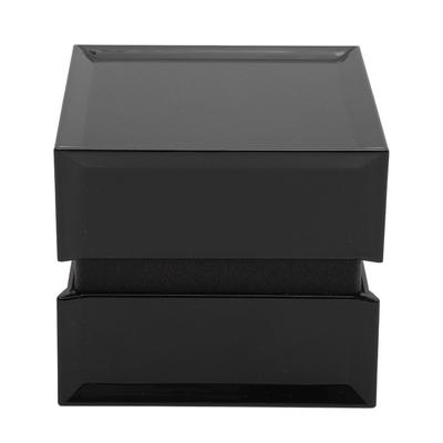 Ring Box for Proposal Engagement Wedding Elegant Luxurious Velvet Square Jewelry Holder Black