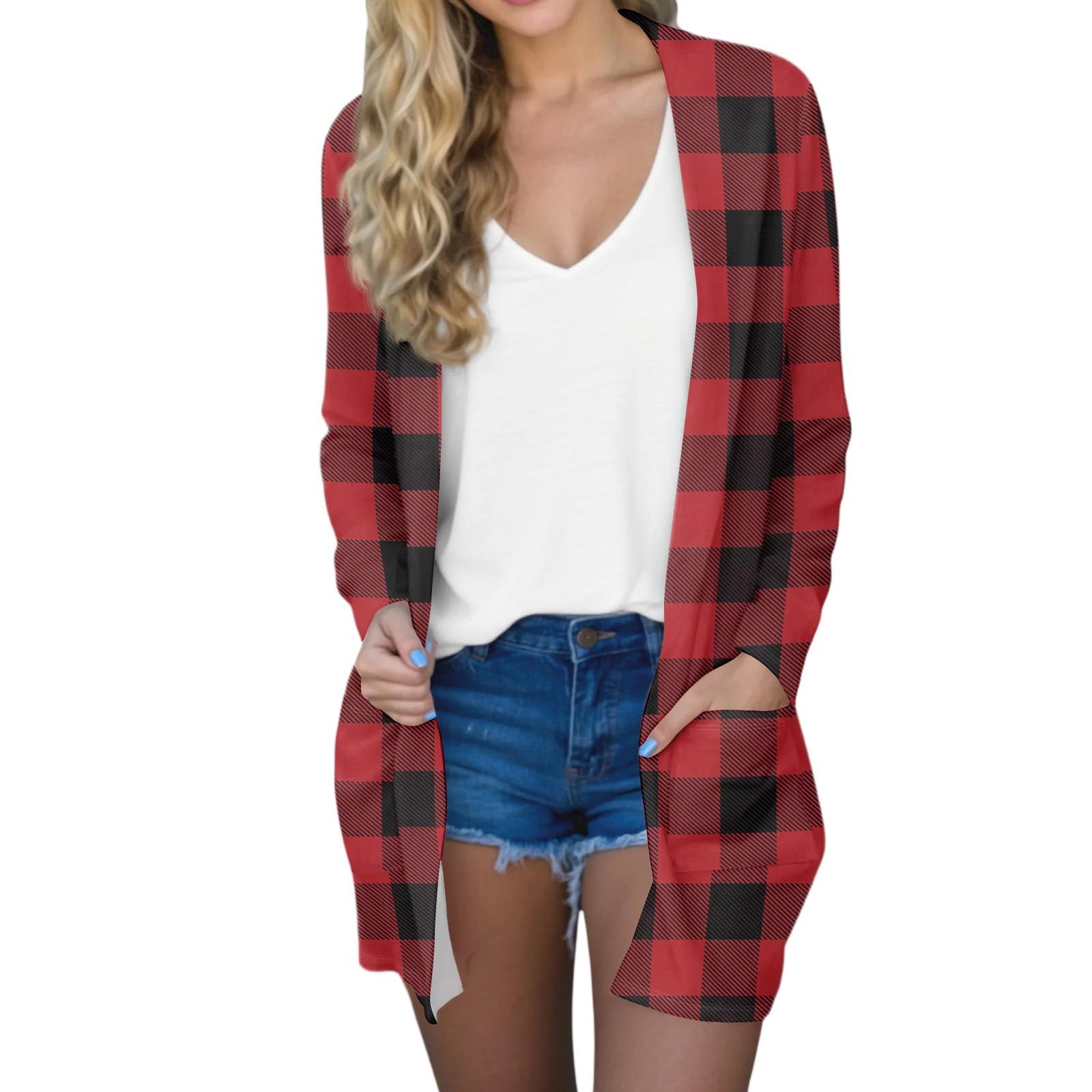 

Women s Fashion Casual Comfort Floral Print Mid-Length Cardigan Jacket L Кіновар