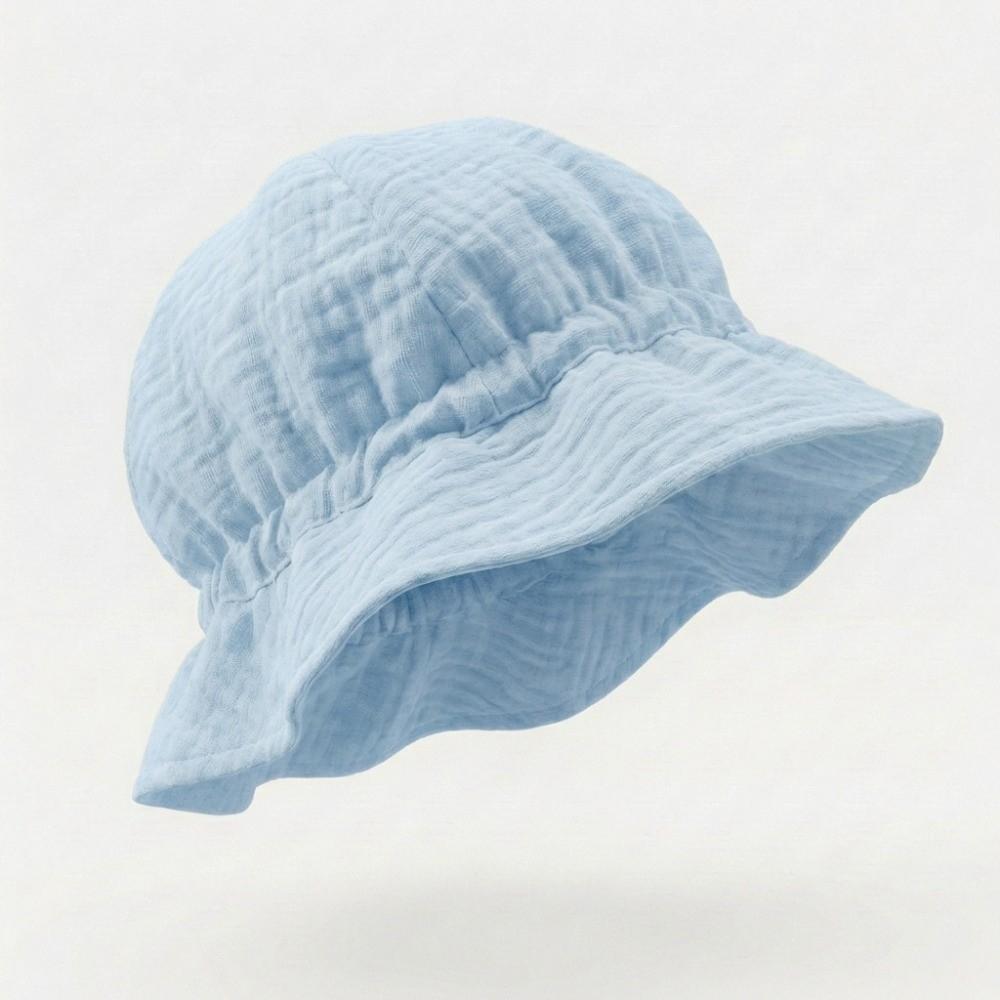 Breathable Gauze Muslin Baby Summer Hat Soft Edge Children Panama Cap Kids Sun Hat  Summer Season