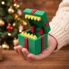 Durable Pla Christmas Ornaments 3D Printed Surprise Gift Box, Funny Interactive Fidget Toy with Parent Child Toys Teeth Design, Holiday Desk