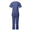 Women's Quick Drying Fabric Color V-neck Pocket Short Sleeved Pants Set Workwear