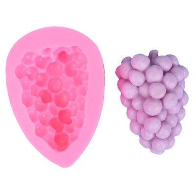 Traubenförmige Kerzenform Frucht Silikonformen Fondantform für DIY Kuchen Fondant Kerze Seife Ornament, Resin Guss