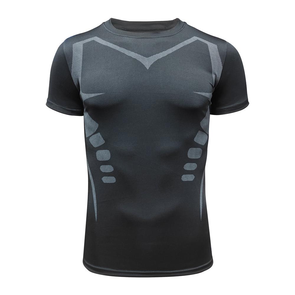 Men's Quick-Dry Summer Sports Set: Elastic T-Shirt & Breathable Vest for Outdoor Fitness and Running