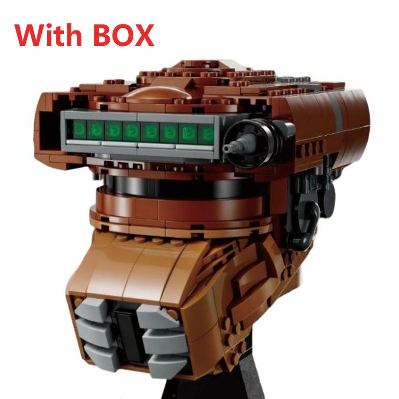 Non-Toxic Space Battle Fighter Pilot Helmet Building Blocks Desk Decoration Bobas Leias Jangos Kylos Fetts Rens Bricks Gift Party Favors