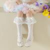 Breathable Ballet Socks for 3-13 Years Girls Feature Lovely Bowknot Design, Lovely Kids Middle Tube Socks Stackable