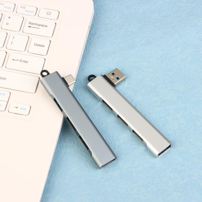 Hot Sale 1 Piece PC Computer Accessories 4Port USB 3.0 Hub High Speed Type C Splitter 5Gbps Multiport HUB 4 USB 3.0 2.0 Ports