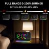 RGB Renkli LED Elektronik Saat Renkli Gece Lambası Çalar Saat Ev Dekorasyonu Projeksiyon Saati