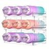 Modular Expandable Cup Storage Rack 2 To 3 Layers Transparent Organizer for Insulated Tumblers Wine Glasses Kitchen Countertop