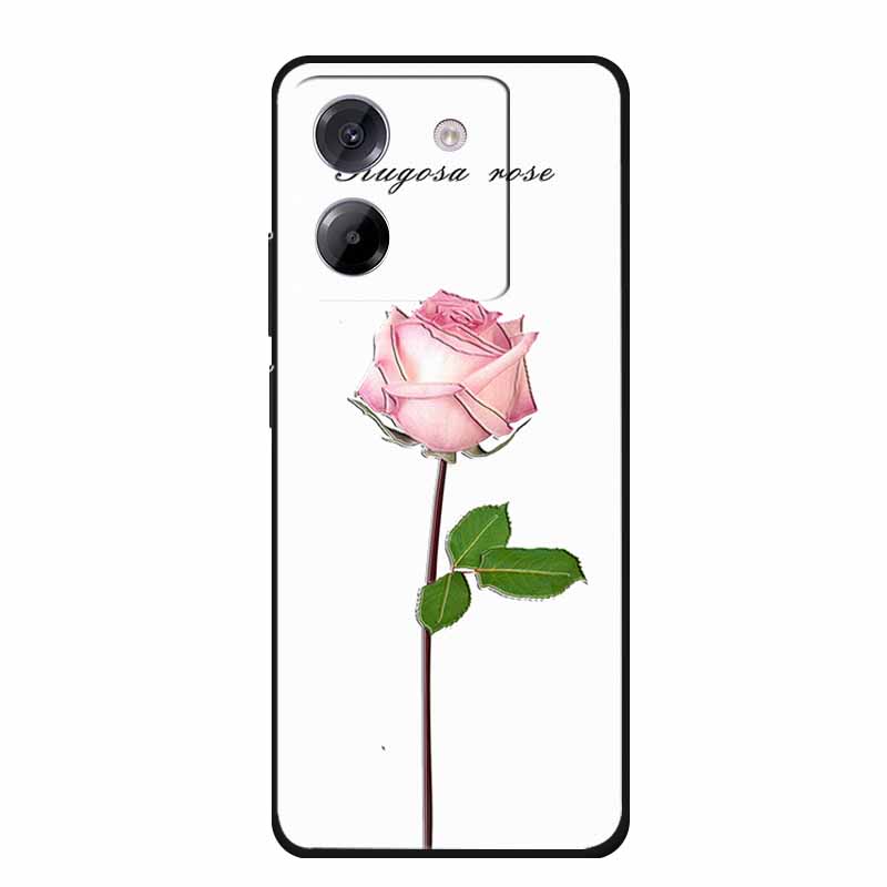 3D Emboss Case For POCO M7 Pro 5G Phone Case Relief Flowers Black Silicone Soft Back Cover For Xiaomi Poco M7 Pro Case Coque Bag