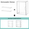 Transparent Acrylic Acrylic Display Box Acrylic Stackable Design Transparent Organizer Large Capacity Multi-layer